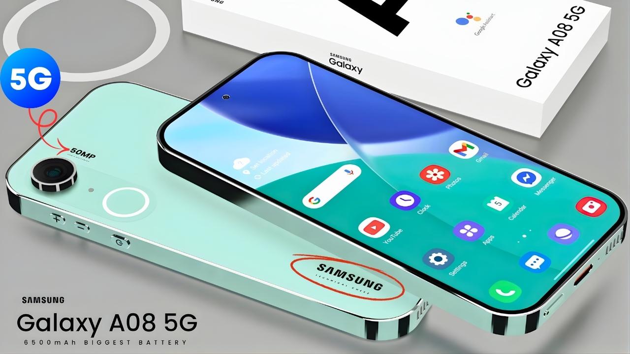 Samsung Galaxy A08 5G: el nuevo móvil económico con batería de 6500 mAh, potencia Dimensity 7100 y conectividad veloz para todo el día